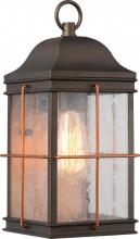  60/5832 - Howell - 1 Light Medium Wall Lantern with Clear Seeded Glass - Bronze Finish Wall Lantern with