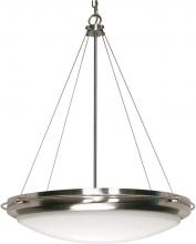  60/610 - Polaris - 3 Light Pendant with Satin Frosted Glass - Brushed Nickel Finish