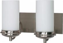  60/612 - Polaris - 2 Light Vanity with Satin Frosted Glass - Brushed Nickel Finish