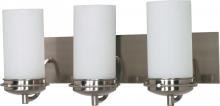  60/613 - Polaris - 3 Light Vanity with Satin Frosted Glass - Brushed Nickel Finish