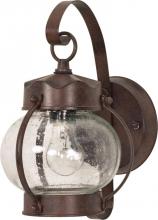  60/631 - 1 Light 11" - Onion Lantern with Clear Seeded Glass - Old Bronze Finish