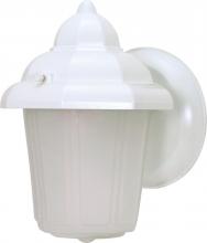  60/639 - 1 Light 9" - Hood Lantern with Satin Frosted Glass - White Finish