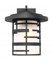  60/6403 - Lansing - 1 Light 14" Wall Lantern with Etched Glass - Textured Black Finish