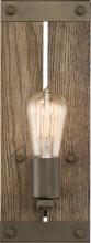  60/6427 - Winchester - 1 Light Wall Sconce with Aged Wood - Bronze Finish