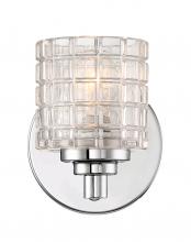  60/6441 - Votive - 1 Light Vanity with Clear Glass - Polished Nickel Finish