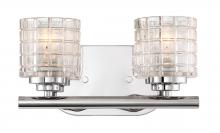  60/6442 - Votive - 2 Light Vanity with Clear Glass - Polished Nickel Finish
