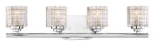  60/6444 - Votive - 4 Light Vanity with Clear Glass - Polished Nickel Finish