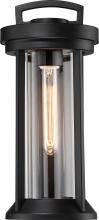  60/6502 - Huron - 1 Light Small Wall Lantern with Clear Glass - Aged Bronze Finish