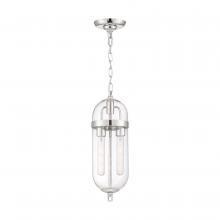  60/6932 - Fathom - 2 Light Pendant - with Clear Glass - Polished Nickel