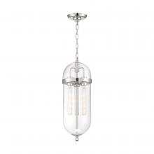  60/6933 - Fathom - 3 Light Pendant - with Clear Glass - Polished Nickel