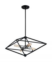  60/7008 - Legend - 4 Light Pendant with- Black and Polished Nickel Finish