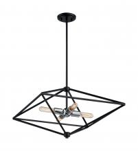  60/7009 - Legend - 4 Light Pendant with- Black and Polished Nickel Finish