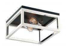  60/7095 - Cakewalk - 2 Light Flush Mount with- Polished Nickel Finish