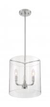  60/7177 - Sommerset - 3 Light Pendant with Clear Glass - Brushed Nickel Finish