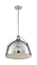  60/7213 - Barbett - 1 Light Pendant with Fresnel Glass - Polished Nickel Finish