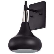  60/7508 - Phoenix; 1 Light; Wall Sconce; Matte Black with Polished Nickel
