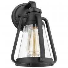  60/7555 - Everett; 1 Light; Small Wall Sconce; Matte Black with Clear Glass