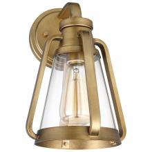  60/7565 - Everett; 1 Light; Small Wall Sconce; Natural Brass with Clear Glass