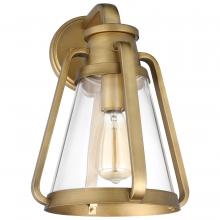  60/7566 - Everett; 1 Light; Large Wall Sconce; Natural Brass with Clear Glass
