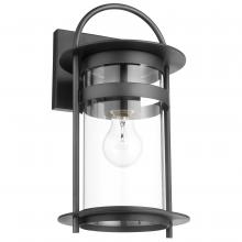  60/7641 - Bracer; 1 Light; Medium Wall Lantern; Matte Black Finish with Clear Glass