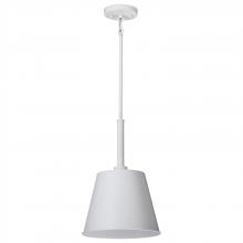  60/7949 - Alexis 1 Light Small Pendant; Matte White Finish