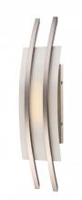  62/102 - Trax - LED Wall Sconce with Frosted Glass - Brushed Nickel Finish