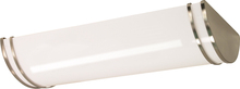  62/1039 - Glamour LED - 25" - Linear Flush with White Acrylic Lens - Brushed Nickel Finish