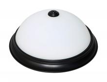  62/1342 - 11" LED Flush Dome Fixture; Mahogany Bronze Finish with Frosted Glass