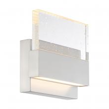  62/1502 - Ellusion - LED Medium Wall Sconce - with Seeded Glass - Polished Nickel Finish