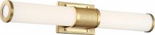  62/1602 - Caper - 24" LED Vanity - with Frosted Acrylic Lens - Brushed Brass Finish