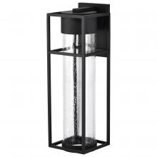  62/1614 - Ledges; 10W LED; Large Wall Lantern; Matte Black with Clear Seeded Glass
