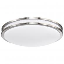  62/1638 - Glamour LED 24 inch; Flush Mount Fixture; Brushed Nickel Finish; CCT Selectable 3K/4K/5K