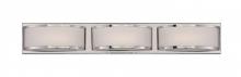  62/313 - Mercer - (3) LED Wall Sconce with Frosted Glass - Polished Nickel Finish
