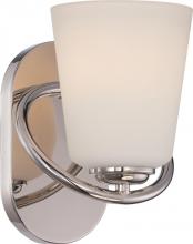  62/406 - Dylan - 1 Light Vanity Fixture with Satin White Glass - LED Omni Included