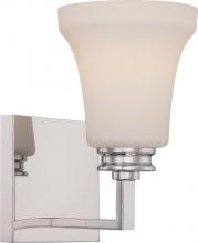  62/426 - Cody - 1 Light Vanity Fixture with Satin White Glass - LED Omni Included