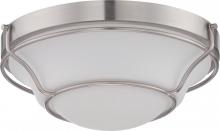  62/527 - Baker - LED Flush Fixture with Satin White Glass