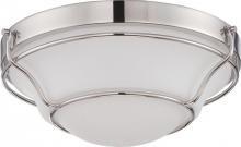  62/529 - Baker - LED Flush Fixture with Satin White Glass
