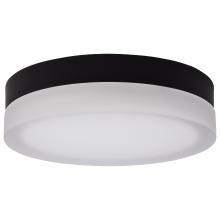  62/569 - Pi; 11 Inch LED Flush Mount; Black Finish; Frosted Etched Glass; CCT Selectable; 120 Volts