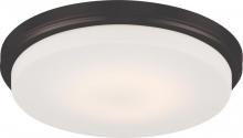  62/709 - Dale - LED Flush with Opal Frosted Glass - Aged Bronze Finish