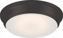  62/711 - Haley - LED Flush with Frosted Glass - Aged Bronze Finish