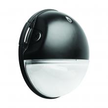  65/750 - LED Small Round Wall Pack; 20W; CCT Selectable; Bypassable Photocell; 120-277 Volt; Black Finish