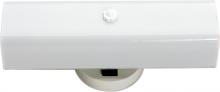  SF77/087 - 2 Light - 14" Vanity with White "U" Channel Glass - White Finish