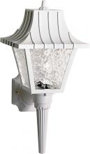  SF77/853 - 1 Light - 18" Mansard Lantern withTextured Acrylic Panels - White Finish