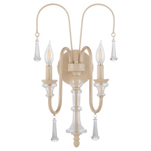 Quorum 585-2-52 - CLASICA 2 LIGHT WALL MOUNT - WASHED OAK