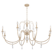 Quorum 686-8-52 - CLASICA 8 LIGHT CHANDELIER - WASHED OAK