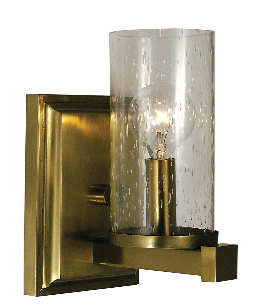 1-Light Polished Nickel Compass Sconce