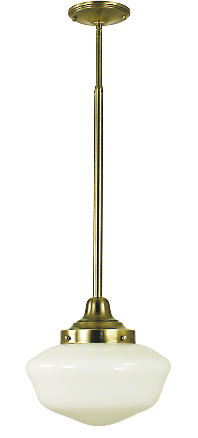 1-Light Polished Brass Taylor Pendant