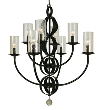  1048 BN/F - 8-Light Brushed Nickel Compass Dining Chandelier