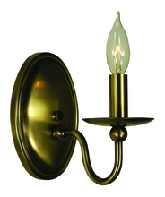  1158 AB - 1-Light Antique Brass Quatrefoil Sconce