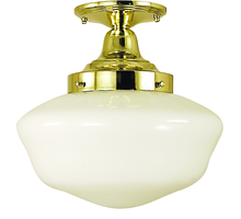  2555 PB - 1-Light Polished Brass Taylor Flush / Semi-Flush Mount